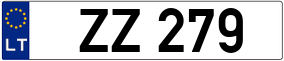 Trailer License Plate